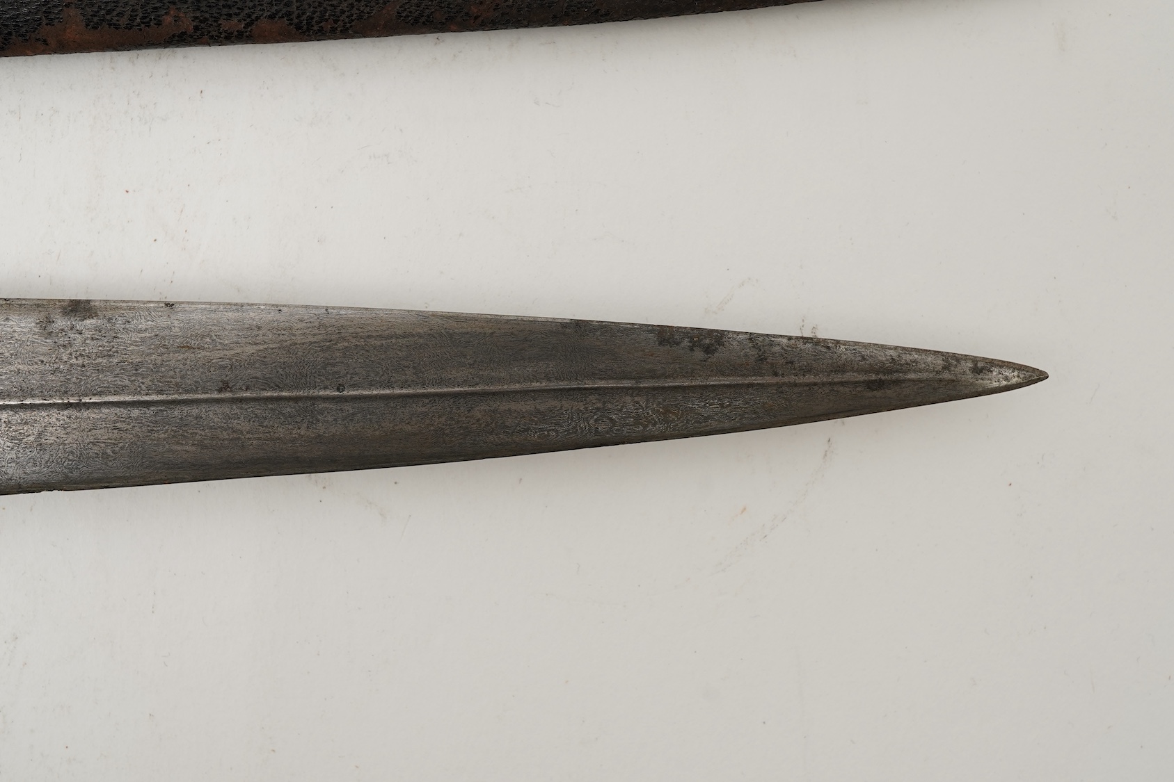 A Chinese or Indian Mughal style jade mounted dagger, 19th century